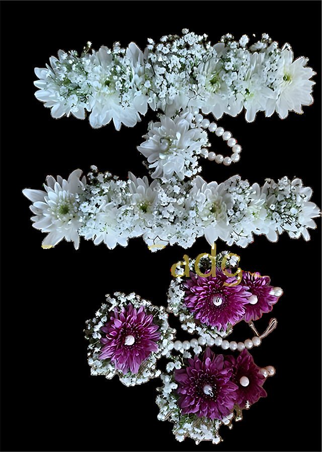 Bridal Complete Flower Set. 4 – Premium Floral Decoration for Car & Gifts | Flora Gadget