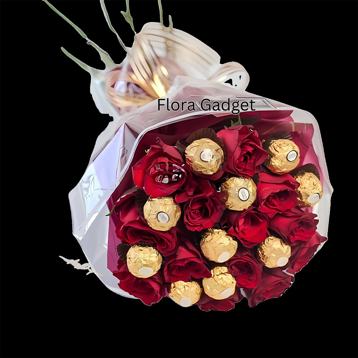 FERRERO ROCHER & FLOWER BOUQUET – Premium Floral Decoration for Car & Gifts | Flora Gadget